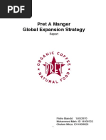 pret a manger globalisation pret a manger competitive advantage